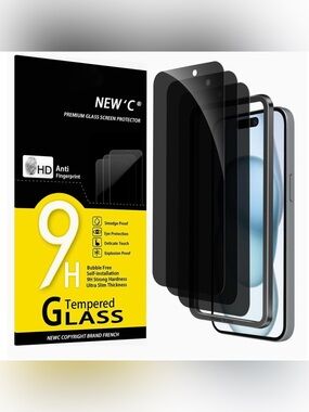 NWT New’C Screen Protectors for iPhone 13/13 Pro (6.1”), Set of 3